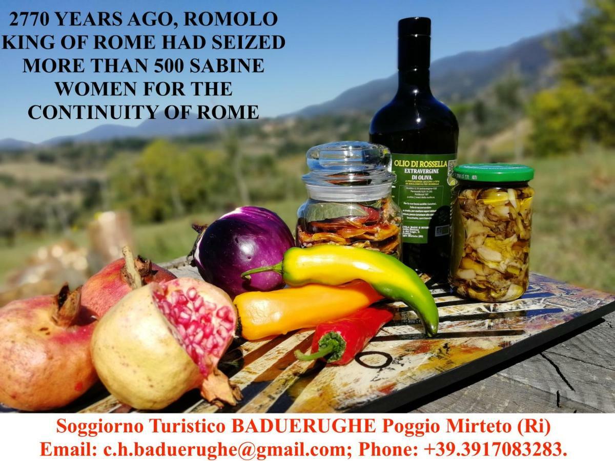 Gasthaus Baduerughe Poggio Mirteto Exterior foto
